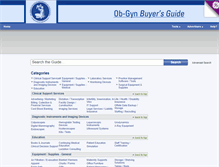 Tablet Screenshot of obgynbuyersguide.com